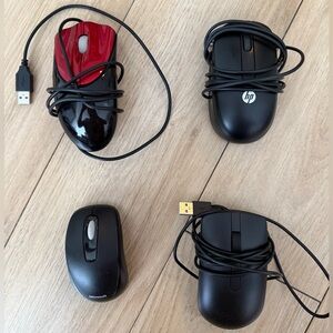 HP and Microsoft and Dell Wired & USB Mouses
